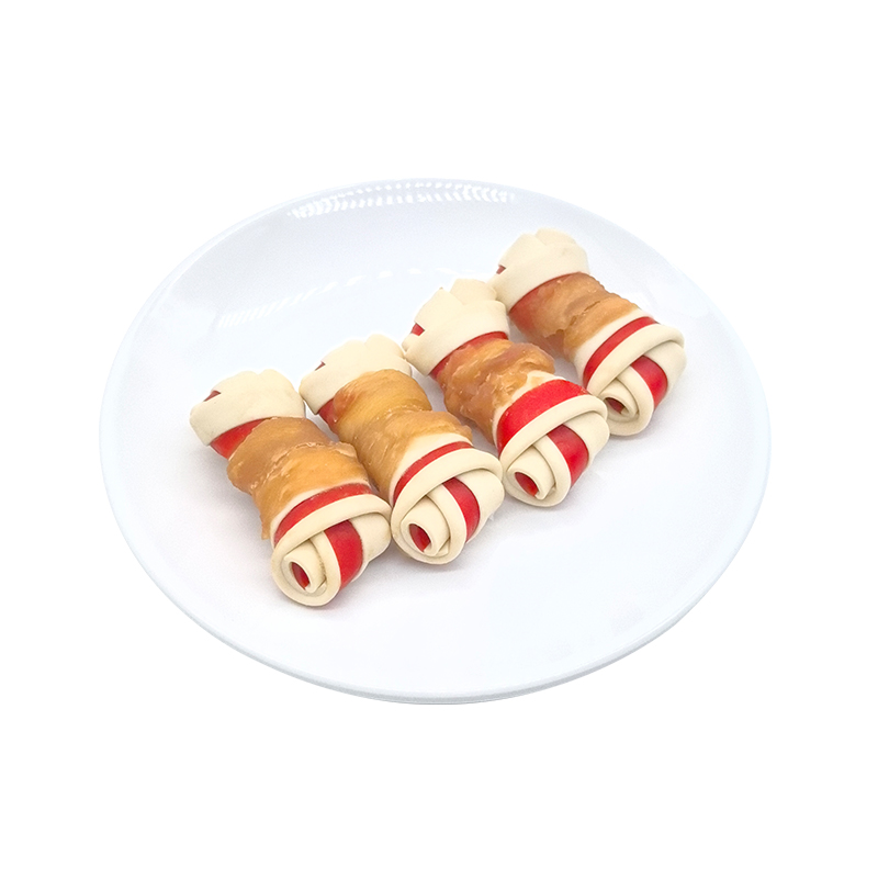 Snack per cani, bellezza, pelliccia, nutrizione, pulizia dei denti Osso annodato 2,5-3'