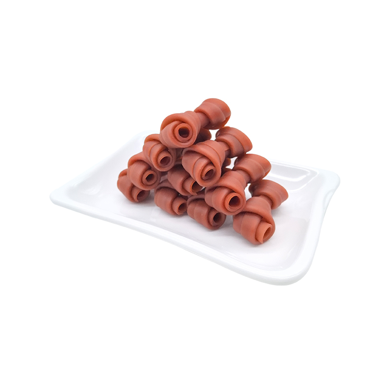 Snack masticabili per ossa monocolore per cani, cibo sicuro e sano per animali domestici 2,5-3”