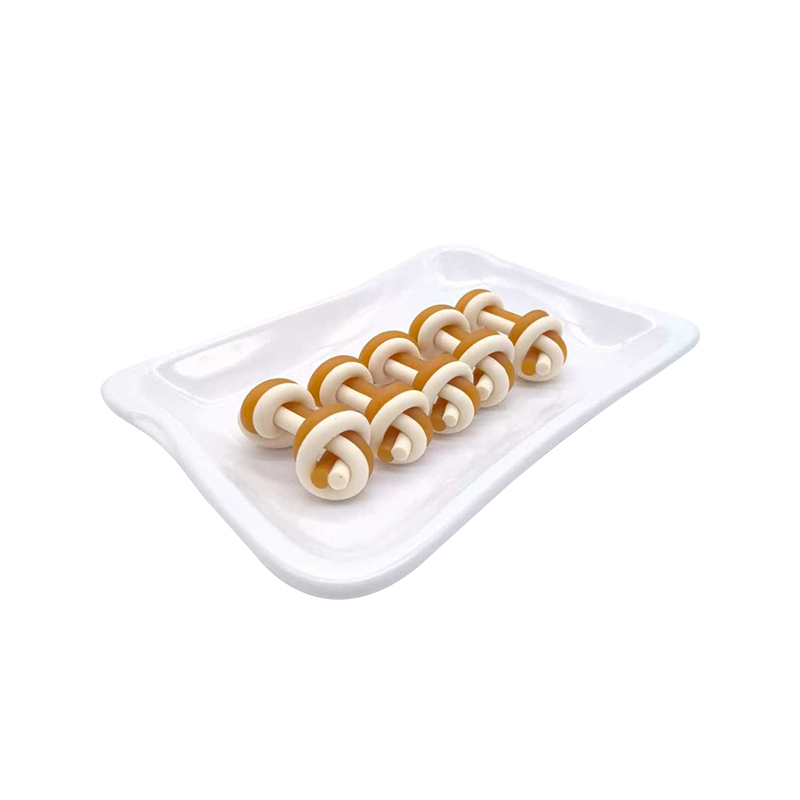 Snack masticabili per articolazioni bicolori a doppia striscia per alleviare lo stress e integratori alimentari